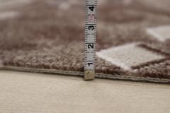 Sintelon AKCE: 150x400 cm Metrážový koberec Roines brown (Rozměr metrážního produktu Bez obšití)