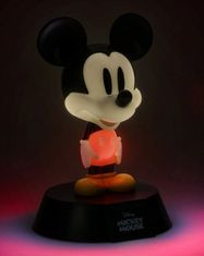 CurePink Dekorativní svítící plastová figurka Disney: Mickey Mouse (výška 10 cm)