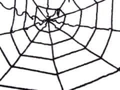 Verk Umělá pavučina Halloween 90 x 90 cm černá
