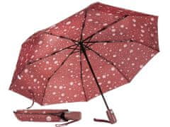 Verk 25011 Skládací deštník s kapkami 95 cm zelená