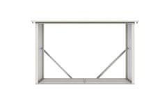 G21 přístřešek na dřevo WOH 335 - 242 x 89 cm, šedý