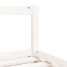 Vidaxl Dětská postel se zásuvkami bílá 80x160 cm masivní borové dřevo