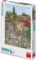 Dino Puzzle Mostecká věž, Praha 500 dílků