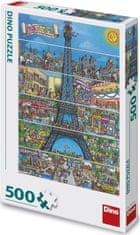 Dino Puzzle Eiffelova věž 500 dílků