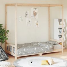 Greatstore Dětská postel 90 x 200 cm masivní borové dřevo