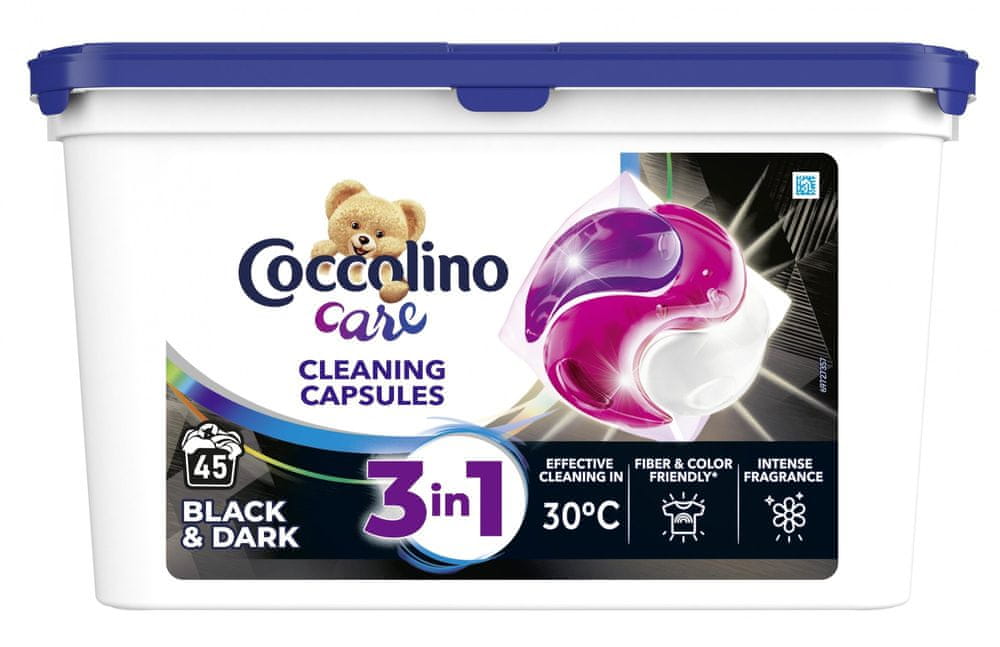 Levně Coccolino Care kapsle na praní Black 45 praní