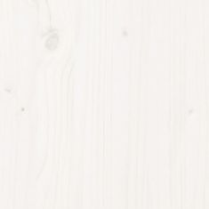 shumee Lavice do předsíně bílá 60 x 28 x 45 cm masivní borovice