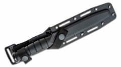 KA-BAR® KB-5055 SHORT TANTO BLACK bojový nůž 13,3 cm, celočerný, Kraton, plastové pouzdro