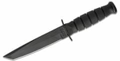 KA-BAR® KB-5054 SHORT TANTO BLACK bojový nůž 13,3 cm, celočerný, Kraton, plastové pouzdro
