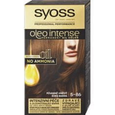 Syoss Oleo Intense barva na vlasy Půvabně hnědý 5-86 50ml