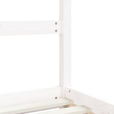 Vidaxl Dětská postel bílá 2x (80 x 160) cm masivní borové dřevo