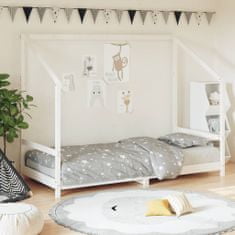 shumee VidaXL Rám dětské postele, Bílá, 90x190 cm, Borové dřevo