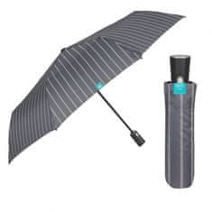 Perletti Time, Pánský plnoautomatický skládací deštník Gessato / šedý, 26347