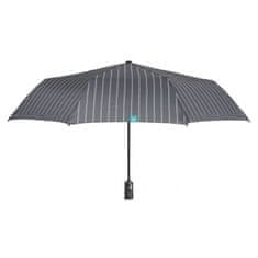 Perletti Time, Pánský plnoautomatický skládací deštník Gessato / šedý, 26347