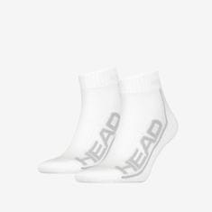 Tenisové ponožky Tennis 2P Stripe Quarter white 2023/24 (dva páry v balení) 35-38