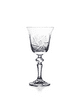 Broušené sklenice Laura s bohatým dekorem ve tvaru větrníku.