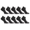 10PACK ponožky nízké černé (10HN960) - velikost L
