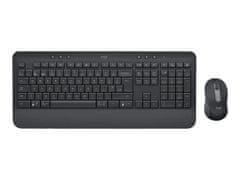 Logitech klávesnice s myší Wireless MK650 Signature - bezdrátová/ bolt/Bluetooth/ CZ/SK/Graphitová