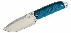 KA-BAR® KB-5102 SNODY BIG BOSS vnější nůž 11,4cm, modrá, Zytel, paracord, kožené pouzdro, +rukojeti