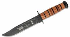 KA-BAR® KB-9139 US ARMY VIETNAM bojový sběratelský nůž 17,8 cm, černá, kůže, kožené pouzdro