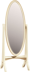Taranko Rustikální stojící zrcadlo Verona V - krém patyna