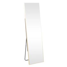KONDELA Stojící zrcadlo Luset - zlatá