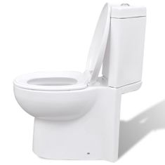 Vidaxl Keramická toaleta rohová bílá