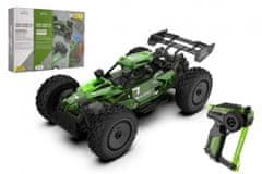 Teddies Auto RC buggy plast 22cm stavebnice 24MHz na baterie zelené