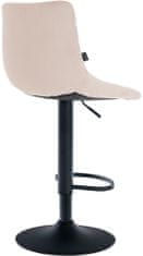 Sortland Barové židle Jerry - 2 ks - samet | černá/béžová
