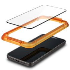 Spigen Glas.Tr Full Cover 2x ochranné sklo na iPhone 15, černé
