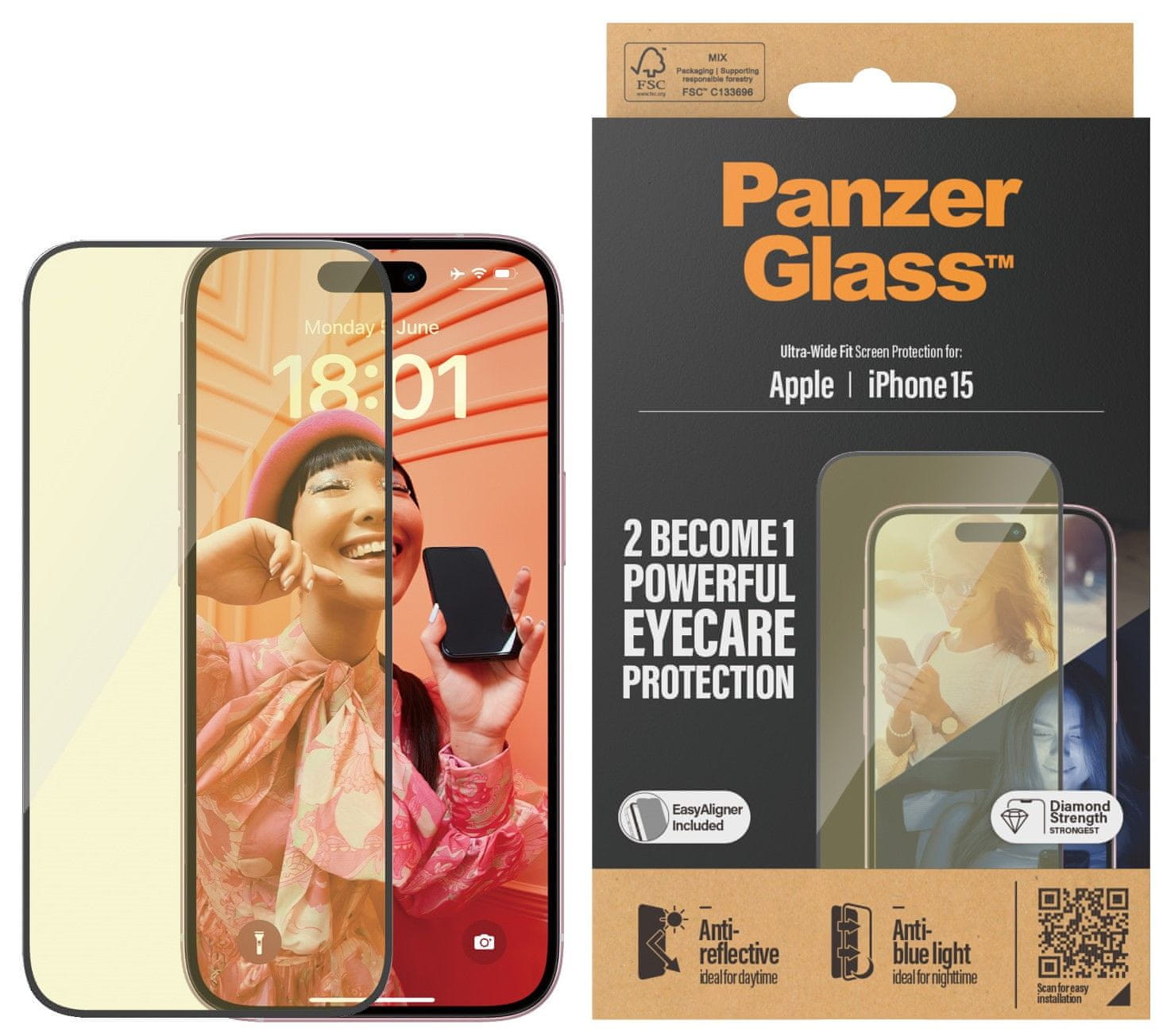PanzerGlass Apple iPhone 13 mini s Anti-Bluelight (filtrem proti modrému záření) PRO2756