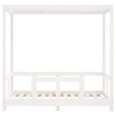 Greatstore Dětská postel bílá 70 x 140 cm masivní borové dřevo