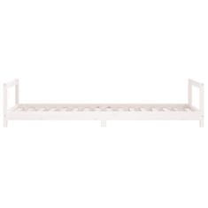 Vidaxl Dětská postel bílá 80 x 200 cm masivní borové dřevo