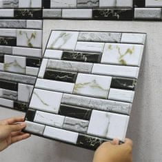 3D samolepky na zeď s mramorovým vzhledem (10 ks) | MARBLEBLOCKS