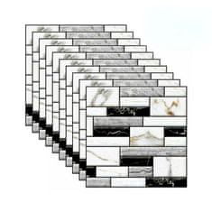 HOME & MARKER® 3D samolepky na zeď s mramorovým vzhledem (10 ks) | MARBLEBLOCKS