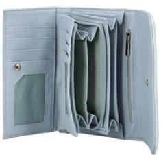 DIANA & CO Elegantní dámská koženková peněženka Žofie, světle modrá