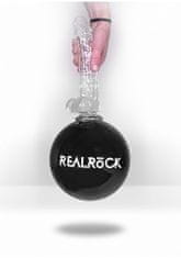Shots Toys RealRock Crystal Clear 15cm Pink