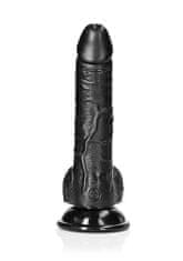 Shots Toys RealRock Curved Realistic Dildo Balls Suction Cup 7"