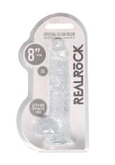 Shots Toys RealRock Crystal Clear 19cm
