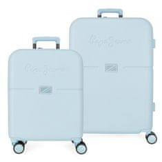 Joummabags Sada luxusních ABS cestovních kufrů 70cm/55cm PEPE JEANS ACCENT Azul, 7699534