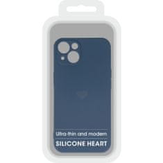 Vennus Kryt Vennus Heart Silicone pro Apple iPhone 13 , design 1 , barva modrá
