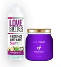 HAPPY BEAUTY SPACE SADA Love Butter šampón podporujíci růst vlasů + DERMOTOLICA maska na vlasy 