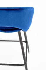 Halmar Barová židle Ivy6 tmavě modrá