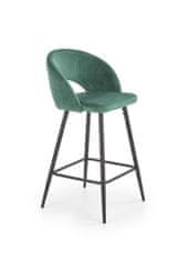 Halmar Barová židle Ivy6 tmavě zelená