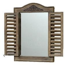 Dekorstyle Dřevěné zrcadlo s okenicemi