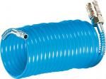 MAGG Spirálová hadice, modrá s koncovkami, 7,6 m, s rychlospojkami