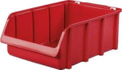 Tood Plastový box 490x308x188 mm, stohovatelný, červený