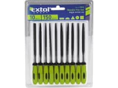 EXTOL Pilníky jehlové 150 mm, různé druhy, sada 10 ks - EXTOL CRAFT EX8801