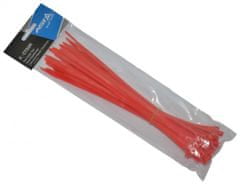 ASTA Stahovací pásky 5 x 250 mm, 50 kusů, červená barva - ASTA