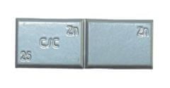 FERDUS Závaží samolepící zinkové ZNC 20 g, šedý lak - 1 kus